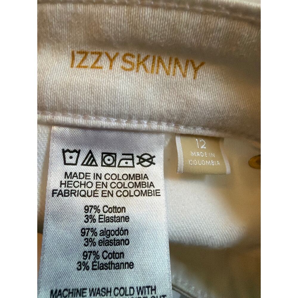 MICHAEL KORS Izzy Skinny Jeans White 12 Mid Rise Ankle Length Silhouette - Picture 10 of 13
